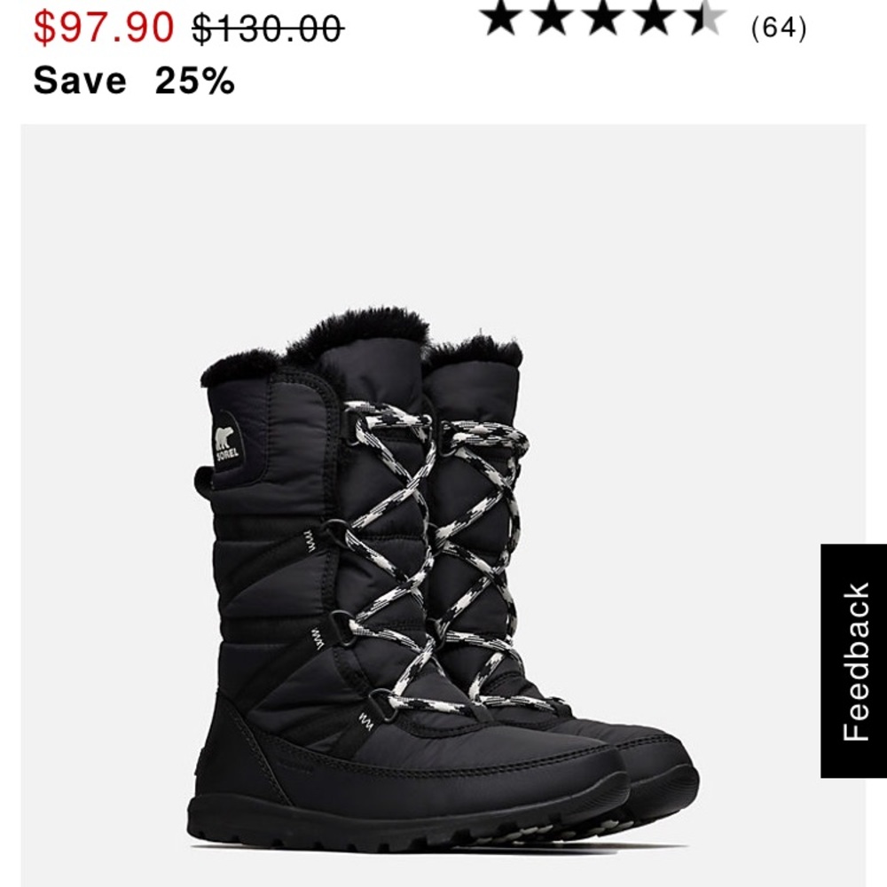 Sorel Whitney Lace II Boot Waterproof